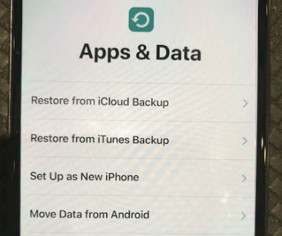 iPhone baru restore data dari Android
